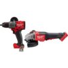 Milwaukee 2980-20-2904-20 M18 FUEL 18-V Lithium-Ion Brushless Cordless 4-1/2 in./6 in. Braking Grinder with 1/2 in. Hammer Drill/Driver