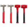 Milwaukee 48-22-9130-9131-9150-9151 Dead Blow and Ball Peen Hammer Set (4-Piece)