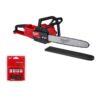 Milwaukee 2727-20-49-16-2715 M18 FUEL 16 in. 18-Volt Lithium-Ion Brushless Battery Chainsaw (Tool-Only) with Replacement 16 in. Chainsaw Chain