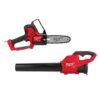 Milwaukee 3004-20-2724-20 M18 FUEL 8 in. 18V Lithium-Ion Brushless Electric Battery Chainsaw HATCHET w/M18 FUEL Blower (2-Tool)