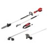 Milwaukee 2825-20PS-49-16-2717-49-16-2718 M18 FUEL 10 in. 18V Lithium-Ion Brushless Electric Cordless Pole Saw w/ M18 QUIK-LOK String Trimmer & Edger Attachments