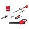 Milwaukee 2825-20PS-49-16-2723-2724-20 M18 FUEL 10 in. 18V Lithium-Ion Brushless Cordless Pole Saw with Attachment Capability, Blower, Extra 10 in. Chain