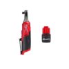 Milwaukee 2567-20-48-11-2425 M12 FUEL 12-Volt Lithium-Ion Brushless Cordless High Speed 3/8 in. Ratchet w/CP High Output 2.5 Ah Battery Pack