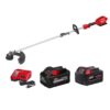 Milwaukee 2825-21ST-48-11-1850 M18 FUEL 18V Lithium-Ion Brushless Cordless Quik-Lok String Trimmer with 8.0 Ah Battery & 5.0 Ah Battery