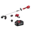 Milwaukee 2825-21ST-48-11-1865 M18 FUEL 18V Lithium-Ion Brushless Cordless String Trimmer w/ QUIK-LOK Attachment Capability W/ 8Ah & 6Ah Battery