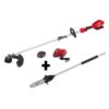 Milwaukee 2825-21ST-49-16-2720 18 V Lithium Ion Brushless Cordless String Trimmer 8.0Ah Kit with M18 FUEL 10 in. Pole Saw Attachment