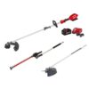 Milwaukee 2825-21ST-49-16-2738-49-16-2719 M18 FUEL 18V Lithium-Ion Brushless Cordless QUIK-LOK String Trimmer 8Ah Kit w/Brush Cutter & Hedge Trimmer Attachments