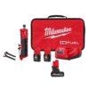 Milwaukee 2486-22-48-11-2450 M12 FUEL 12V Lithium-Ion Brushless Cordless 1/4 in Straight Die Grinder Kit w/(2) 2.0Ah Batteries and (1) 5.0Ah Battery