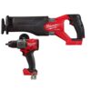Milwaukee 2904-20-2821-20 M18 FUEL 18-Volt Lithium-Ion Brushless Cordless 1/2 in. Hammer Drill/Driver and SAWZALL Reciprocating Saw