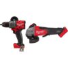 Milwaukee 2904-20-2880-20 M18 FUEL 18-Volt Lithium-Ion Brushless Cordless 1/2 in. Hammer Drill/Driver and 4-1/2 in./5 in. Grinder w/Paddle Switch