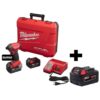 Milwaukee 2760-22-48-11-1850 M18 FUEL SURGE 18V Lithium-Ion Brushless Cordless 1/4 in. Hex Hydraulic Impact Driver Kit W/ M18 5.0AH Battery