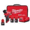 Milwaukee 3453-22-48-11-2420 M12 FUEL 12-Volt Lithium-Ion Brushless Cordless 1/4 in. Hex Impact Driver Kit with M12 2.0Ah Battery