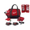 Milwaukee 3650-22CT-48-32-4023 M18 18-Volt Lithium-Ion Brushless Cordless 1/4 in. Impact Driver Kit with SHOCKWAVE Screw Driver Bit Set (45-Piece)