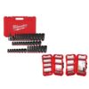 Milwaukee 49-66-7009-48-32-5155 Shockwave 3/8 in. Drive SAE and Metric 6-Point Impact Socket Set and Impact Duty Screw Driver Bit Set (163-Piece)
