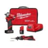 Milwaukee 2555-22-2488-20 M12 FUEL 12V Lithium-Ion Brushless Cordless Stubby 1/2 in. Impact Wrench Kit with M12 Soldering Iron