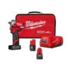 Milwaukee 2555-22-48-11-2420 M12 FUEL 12-Volt Lithium-Ion Cordless Stubby 1/2 in. Impact Wrench Kit with M12 2.0 Ah Compact Battery Pack