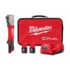 Milwaukee 2565-22 M12 FUEL 12V Lithium-Ion Brushless Cordless 1/2 in. Right Angle Impact Wrench Kit with Two 2.0 Ah Batteries