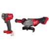 Milwaukee 2854-20-2880-20 M18 FUEL GEN-3 18V Lithium-Ion Brushless Cordless 3/8 in. Compact Impact Wrench with Friction Ring with Grinder