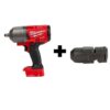 Milwaukee 2863-20-49-16-2767 M18 FUEL ONE-KEY 18V Lithium-Ion Brushless Cordless 1/2 in. Impact Wrench with Friction Ring With Protective Boot