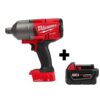 Milwaukee 2864-20-48-11-1850 M18 FUEL ONE-KEY 18V Lithium-Ion Brushless Cordless 3/4 in. Impact Wrench w/ Friction Ring & M18 5.0 Ah Battery