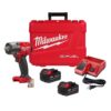Milwaukee 2960-22R M18 FUEL 18V Lithium-Ion Brushless Cordless 3/8 in. Mid-Torque Impact Wrench with Friction Ring Kit, Resistant Batteries