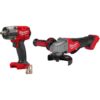 Milwaukee 2962-20-2880-20 M18 FUEL Gen-2 18V Lithium-Ion Brushless Cordless Mid Torque 1/2 in. Impact Wrench with Friction Ring with Grinder