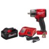 Milwaukee 2962-20-48-59-1880 M18 FUEL Gen-2 18V Lithium-Ion Brushless Cordless Mid-Torque 1/2 in. Impact Wrench w/Friction Ring w/8.0Ah Starter Kit