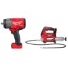 Milwaukee 2967-20-2646-20 M18 FUEL 18V Lithium-Ion Brushless Cordless 1/2 in. Impact Wrench with Friction Ring (Tool-Only) w/Grease Gun