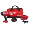 Milwaukee 2967-21B M18 FUEL 18V Lithium-Ion Brushless Cordless 1/2 in. Impact Wrench w/Friction Ring Kit w/One 5.0 Ah Battery and Bag