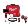 Milwaukee 2324-21-2353-20 M12 12-Volt Lithium-Ion Cordless M-SPECTOR 360-Degree 10 ft. Inspection Camera Kit w/M12 750 Lumen TRUEVIEW Spotlight
