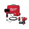 Milwaukee 2324-21-2551-20 M12 12-Volt Lithium-Ion Cordless M-SPECTOR 360-Degree 10 ft. Inspection Camera Kit w/M12 FUEL SURGE 1/4in Impact Driver