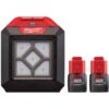 Milwaukee 2364-20-48-11-2411 M12 12-Volt Lithium-Ion Cordless Rover LED Compact Flood Light with Two 1.5 Ah Lithium-Ion Compact Battery Packs