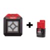 Milwaukee 2364-20-48-11-2420 M12 12-Volt Lithium-Ion Cordless 1000-Lumen Rover LED Compact Flood Light with  M12 2.0Ah Battery