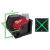 Milwaukee 3622-20-48-35-1111 M12 12-Volt Lithium-Ion Cordless Green 125 ft. Cross Line and Plumb Points Laser Level and Alignment Target (Tool-Only)