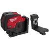 Milwaukee 3622-20-48-35-1311 M12 125 ft. 12-Volt Cordless Green Cross Line and Plumb Points Laser Level with 360° Quick Connect Laser Mount