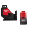 Milwaukee 3631-20-48-11-2430 M12 12-Volt 165 ft. Green Laser Self-Leveling 360° Single Plane Laser Level w/3.0 Battery Pack