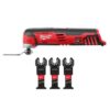Milwaukee 2426-20-49-25-1573 M12 12V Lithium-Ion Cordless Oscillating Multi-Tool (Tool-Only) w/Nitrus Carbide Blades