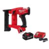 Milwaukee 2749-20-48-59-1880 M18 FUEL 18-Volt Lithium-Ion Brushless Cordless 18-Gauge 1/4 in. Narrow Crown Stapler W/ 8.0Ah Battery & Rapid Charger