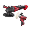 Milwaukee 2738-20-2438-20 M18 FUEL 18V Lithium-Ion Brushless Cordless 7 in. Variable Speed Polisher with Variable Speed Polisher (2-Tool)