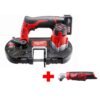 Milwaukee 2429-21XC-2467-20 M12 12V Lithium-Ion Cordless Sub-Compact Band Saw Kit with (1) 3.0 Ah Battery, Charger and M12 Right Angle Impact Driver