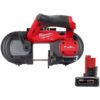 Milwaukee 2529-20-48-11-2440 M12 FUEL 12V Lithium-Ion Cordless Compact Band Saw w/XC 4.0 Ah Battery Pack