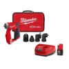 Milwaukee 2505-20-48-59-2420 M12 FUEL 12V Lithium-Ion 4-in-1 Installation 3/8 in. Drill Driver w/M12 Battery Pack 2.0Ah and Charger Starter Kit