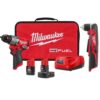 Milwaukee 3403-22-2415-20 M12 FUEL 12-Volt Lithium-Ion Brushless Cordless 1/2 in. Drill Driver Kit with M12 Right Angle Drill