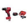 Milwaukee 3602-20-48-59-1850 M18 18-Volt Lithium-Ion Brushless Cordless 1/2 in. Compact Hammer Drill/Driver (Tool-Only) w/M18 5.0Ah Battery & Charger