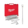 Milwaukee 48-22-9008-48-22-9037 3/8 in. Drive SAE/Metric Ratchet and Socket Mechanics Tool Set with 3/8 in. Drive 12 in. Extended Ratchet (57-Piece)
