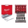 Milwaukee 48-22-9010-49-66-6806 1/2 in. Drive SAE/Metric Ratchet and Socket Mechanics with Shockwave Impact Packout Socket Set (78-Piece)