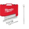 Milwaukee 48-22-9408-48-22-9037 3/8 in. Drive SAE Ratchet and Socket Mechanics Tool Set with 3/8 in. Drive 90-Tooth 12 in. Extended Ratchet (29-Piece)