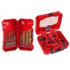 Milwaukee 49-66-7015-48-89-4631 SHOCKWAVE 1/2 in. Drive Metric 6 Point Impact Socket Set with Titanium Drill Bit Set (52-Piece)