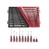 Milwaukee 48-22-9416-48-22-9516-48-22-2710 SAE/Metric Combination Ratcheting Wrench Mechanics Tool Set with Screwdriver Set (40-Piece)