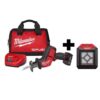 Milwaukee 2520-21XC-2364-20 M12 FUEL 12V Lithium-Ion Cordless HACKZALL Reciprocating Saw Kit with M12 Compact Flood Light (Tool-Only)